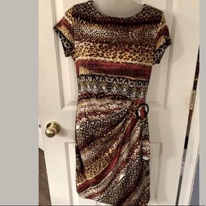 Shelby & Palmer Animal Print Dress Women’s Sz S B50